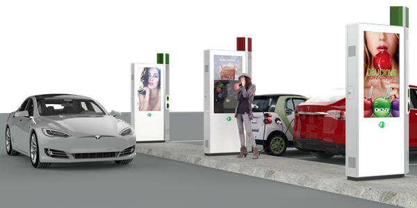 Parking Lot Multi-charging Bay Installation