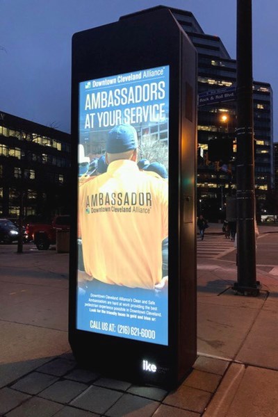 Cleveland IKE Backlit Vinyl Poster