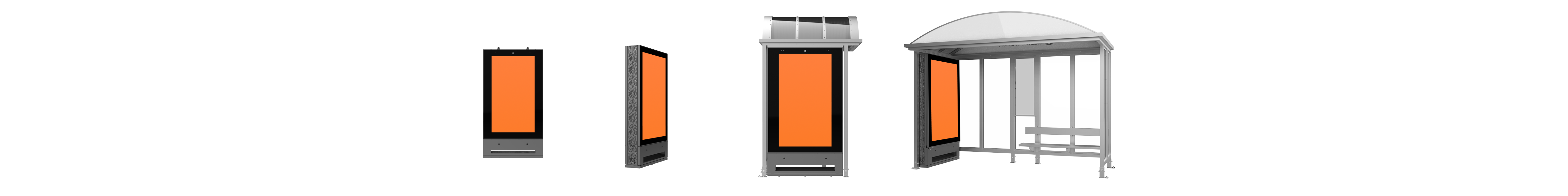 PodiumDS Outdoor digital display mounting options