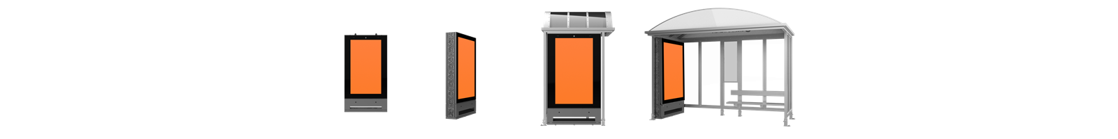 PodiumDS Outdoor digital display mounting options