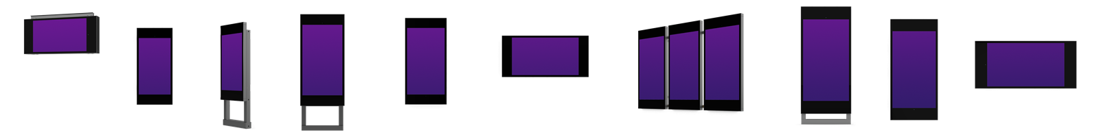 PlacardVP Outdoor digital display mounting options