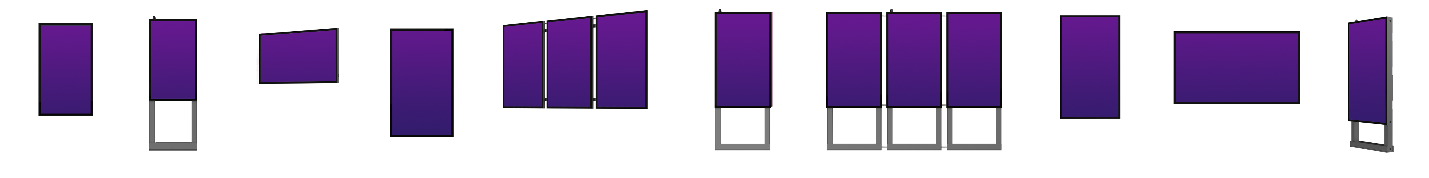 PlacardVS indoor digital display mounting options