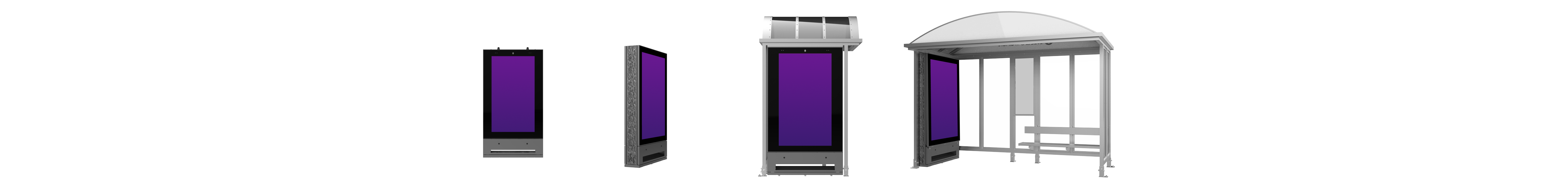 PodiumDS Outdoor digital display mounting options