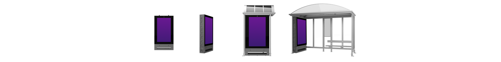 PodiumDS Outdoor digital display mounting options