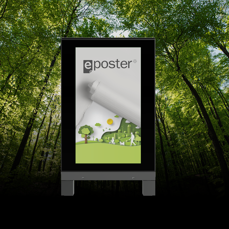 eLuminex ePoster Advertising Displays | Sustainable ePaper Signage by ...